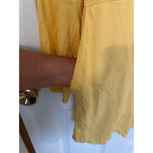 Jen's Pirate Booty Palmetto Romper 6 pocket yellow tropical - Picture 4 of 7